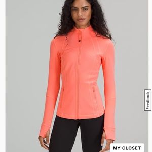 Women’s Lululemon define jacket.  Size 12.   Raspberry cream.